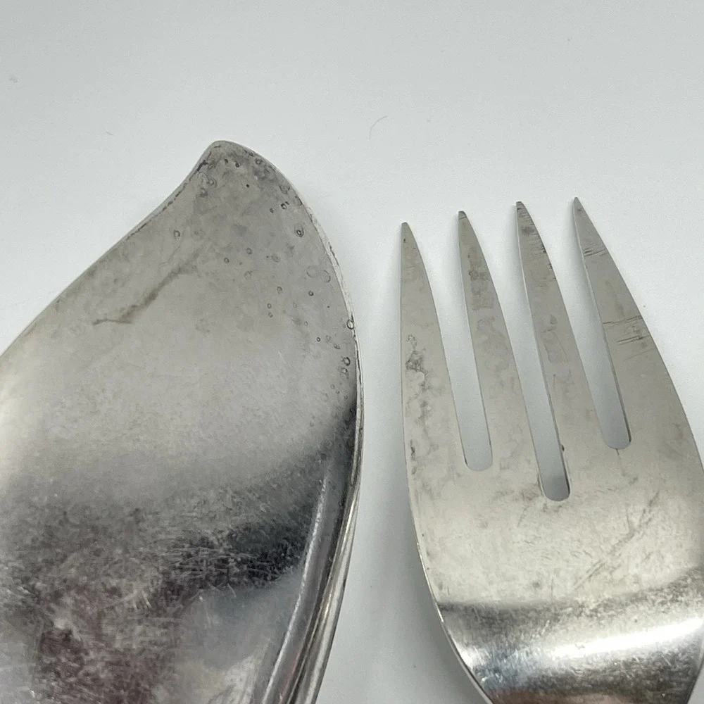 Vintage Oneida Community Silverplate‎ Enchantment Gentle Rose Serving Set Of 3